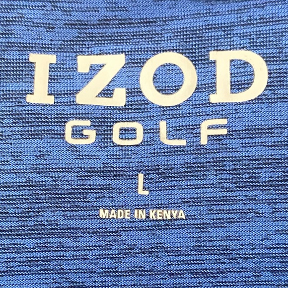 Izod Golf Men’s Blue Relaxed Polo T-Shirt Size L- NWOT - Picture 2 of 7